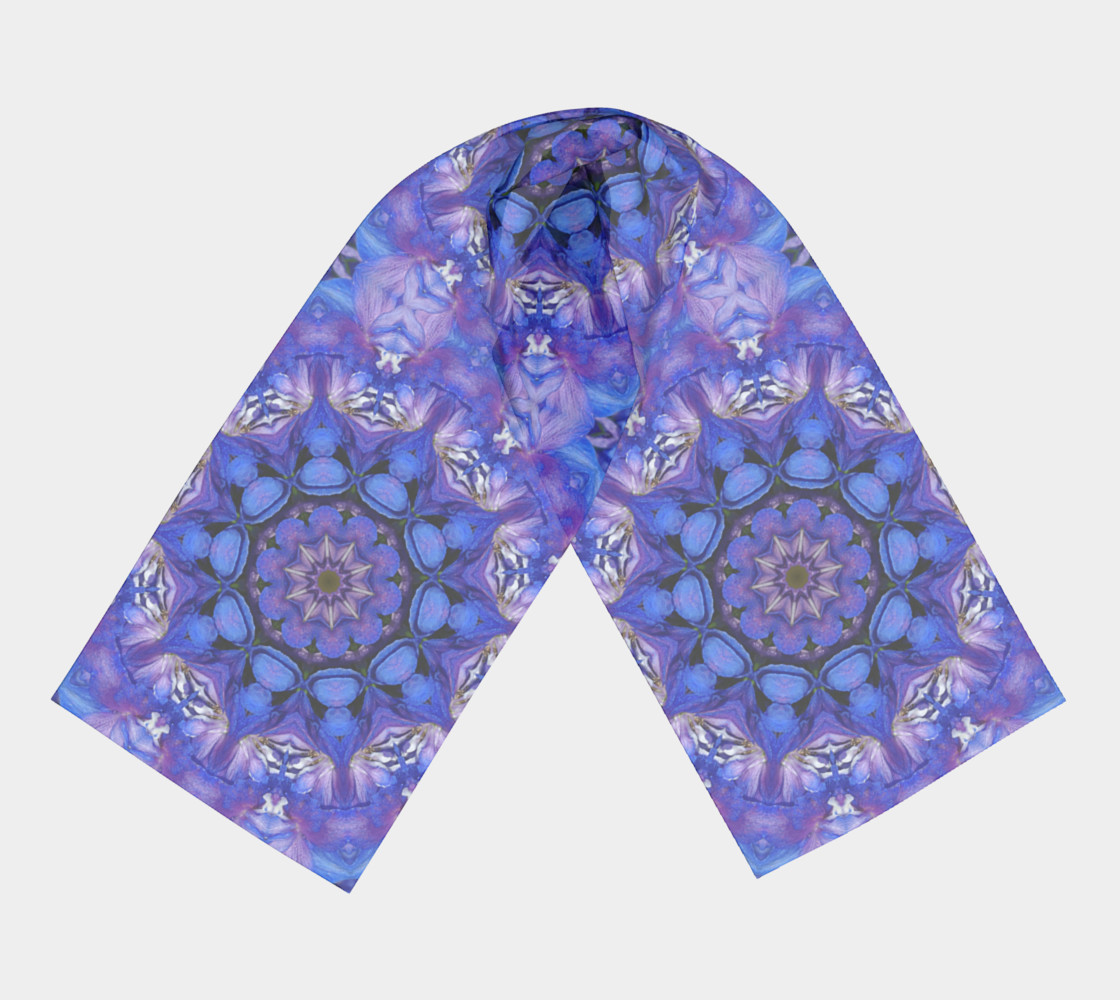Lavender blue Delphinium mandala preview #3