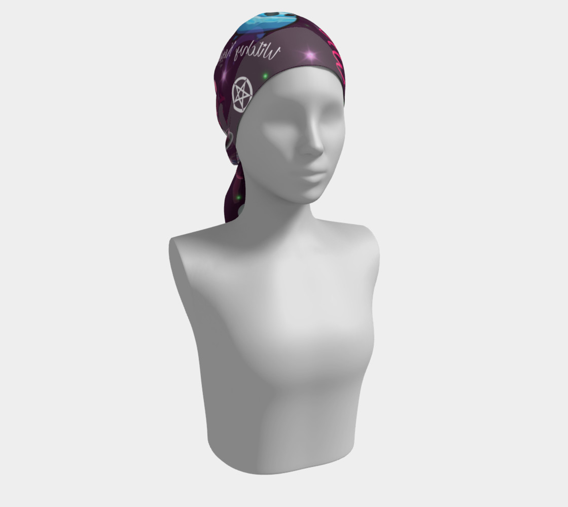 WK #ModernWitchLife Purple Print Long Scarf preview #2