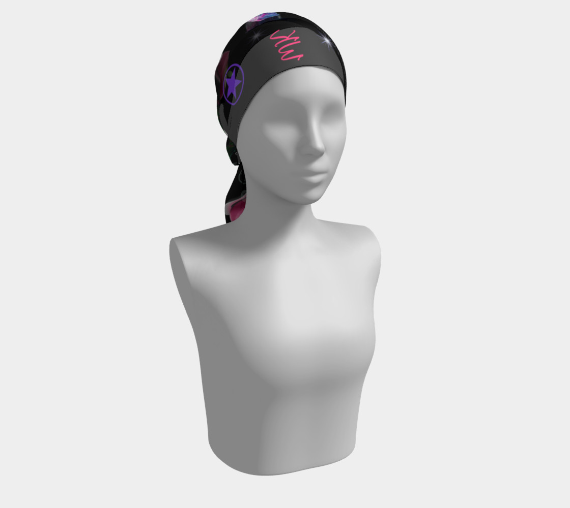 Aperçu de WK #ModernWitchLife Black Print Long Scarf #2