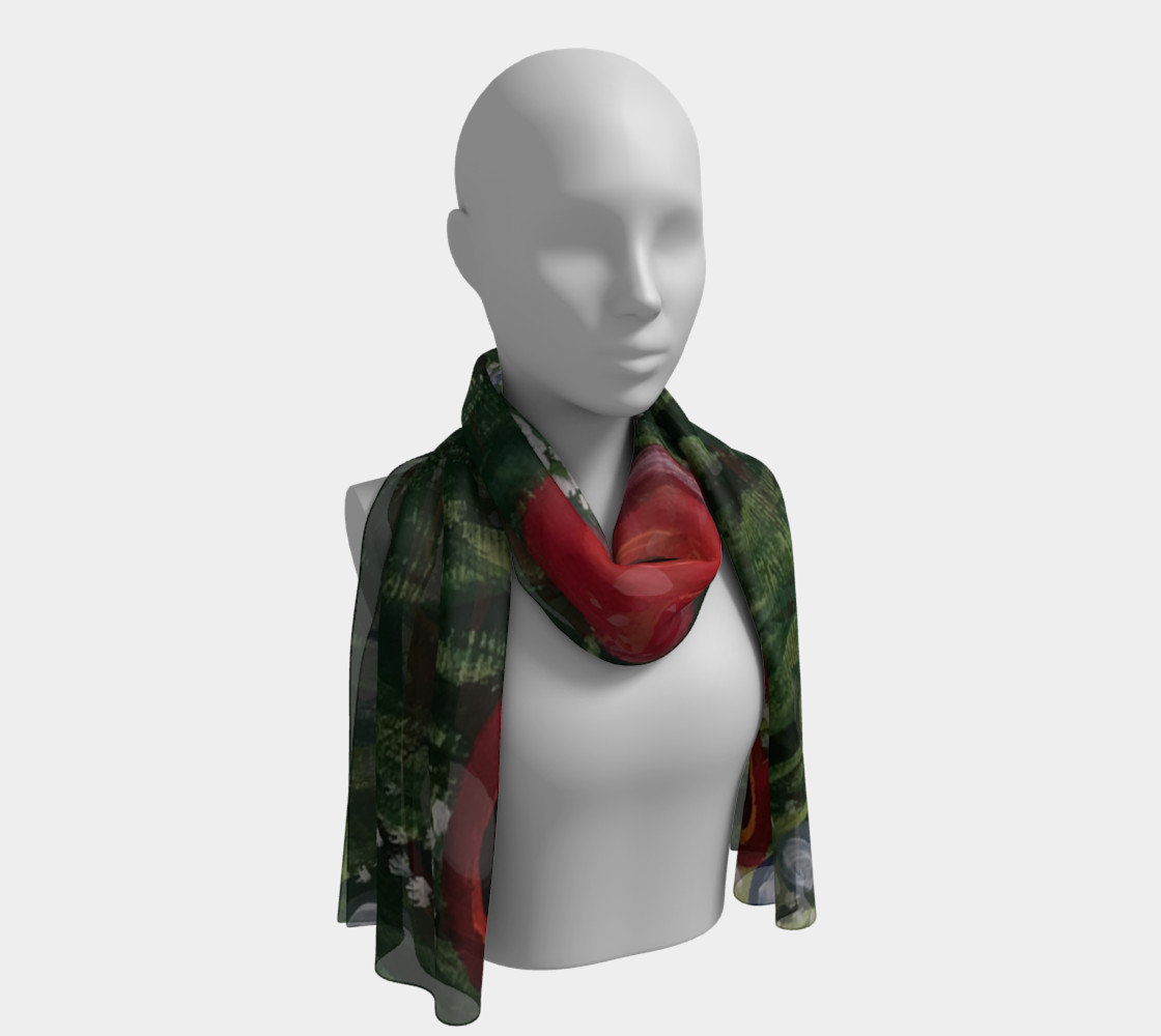Whimsical Poppy Long Scarf 2 preview #1
