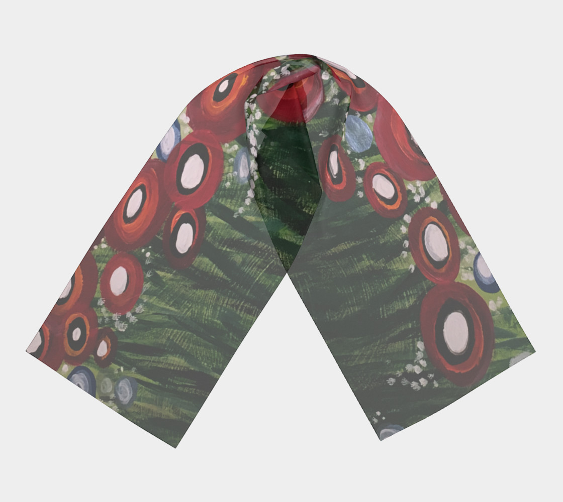 Whimsical Poppy Long Scarf 2 preview #3