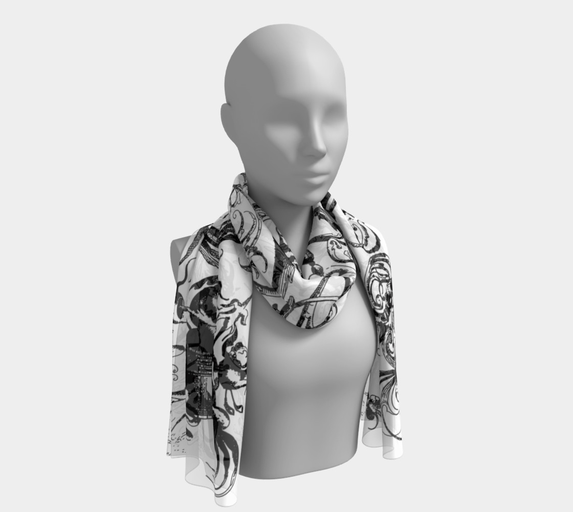 Aperçu de Grotesques W&B - Long Scarf #1