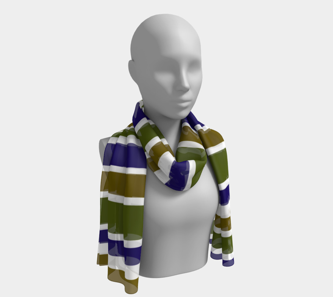 Olive Green and Blue Big Stripes preview #1