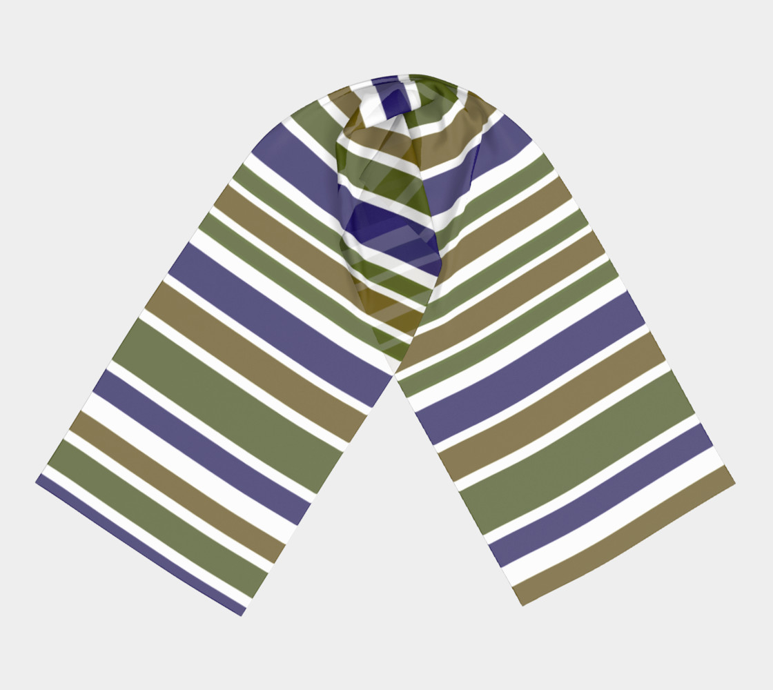 Olive Green and Blue Big Stripes preview #3