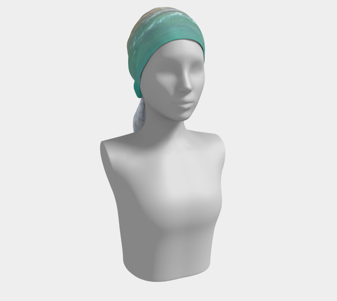 Refreshing maldives, and its aqua verde sea on Silk Scarf preview #2