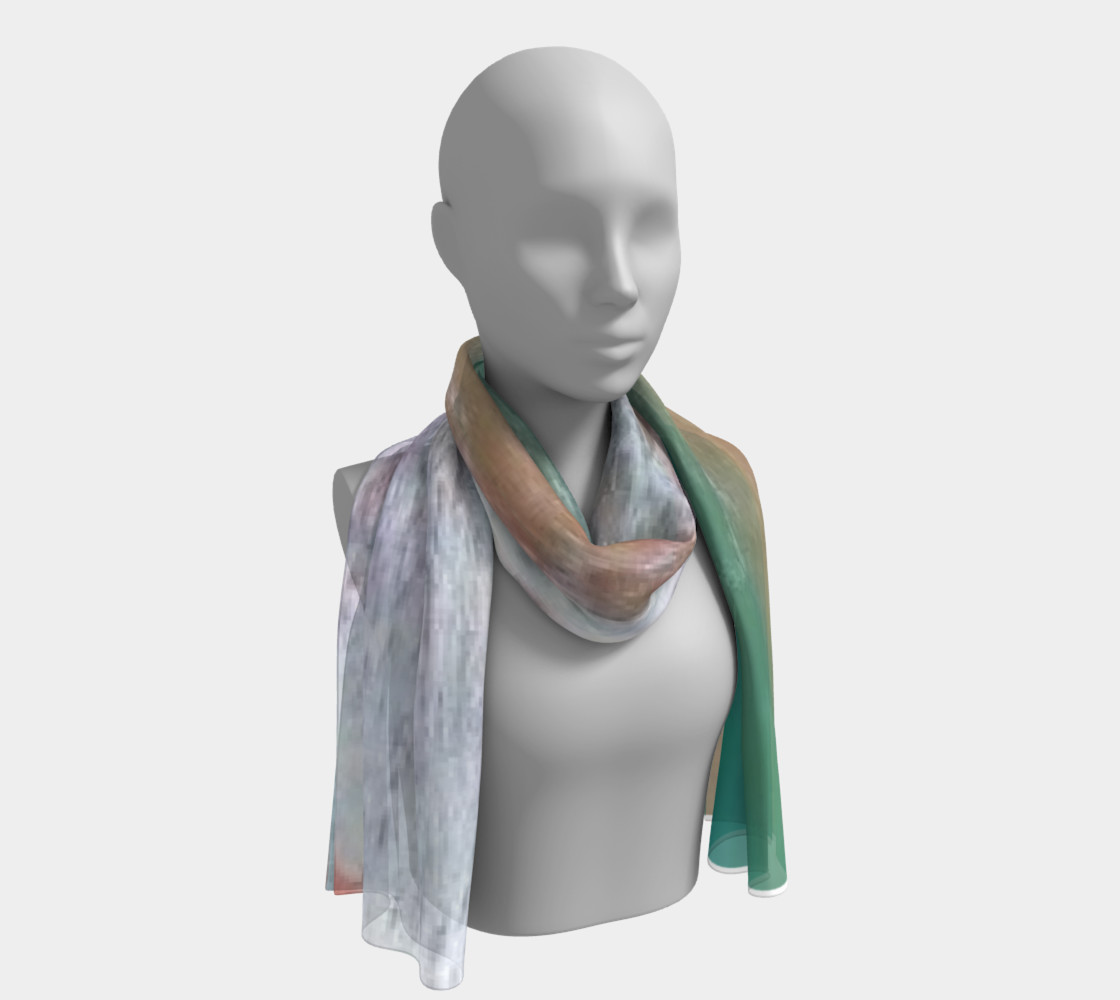 Refreshing maldives, and its aqua verde sea on Silk Scarf preview #1