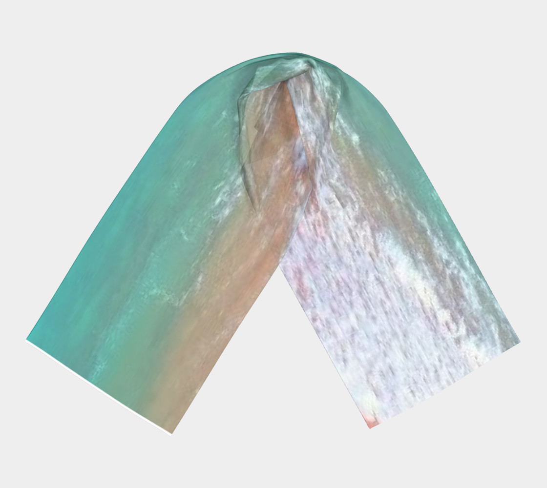 Refreshing maldives, and its aqua verde sea on Silk Scarf preview #3