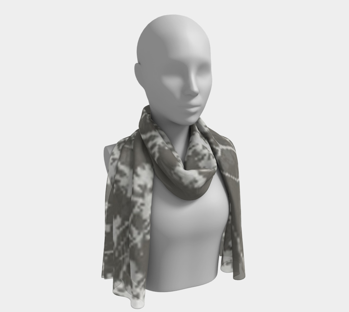 Cotton branches, silk scarf. preview #1