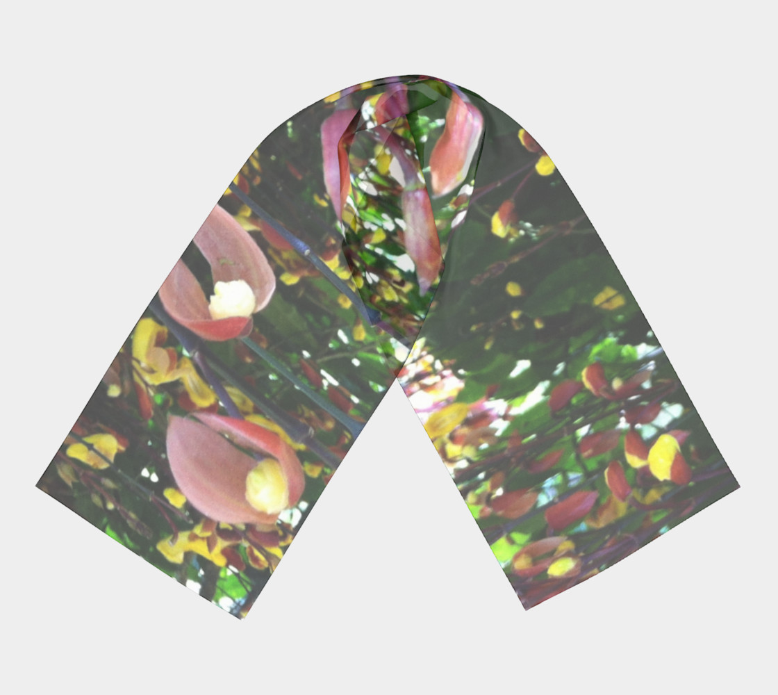 Blooming tiger orchids, long scarf. preview #3