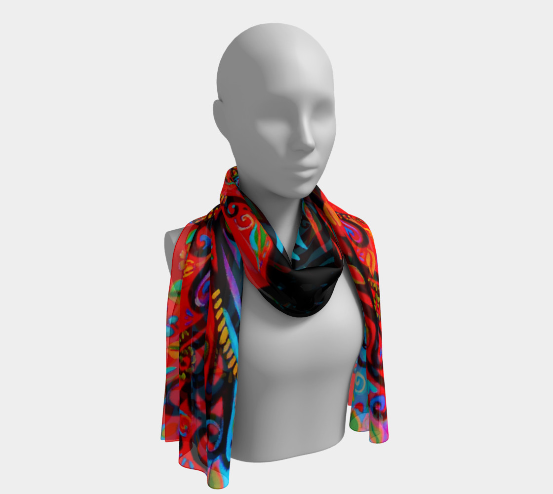 Tree of Life Long Scarf 3D preview