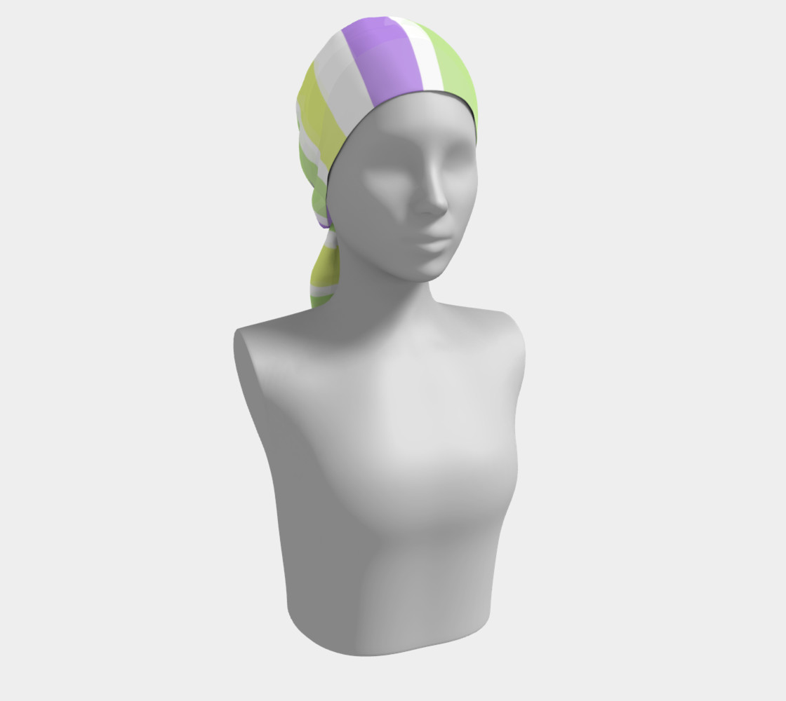 Bright Green Yellow Purple Stripes preview #2