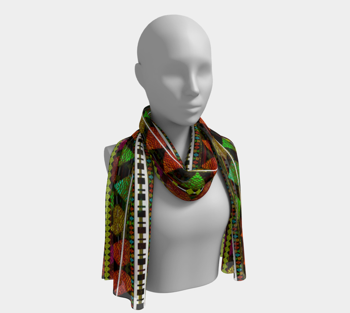 Aztec Style Pattern Long Scarf preview #1