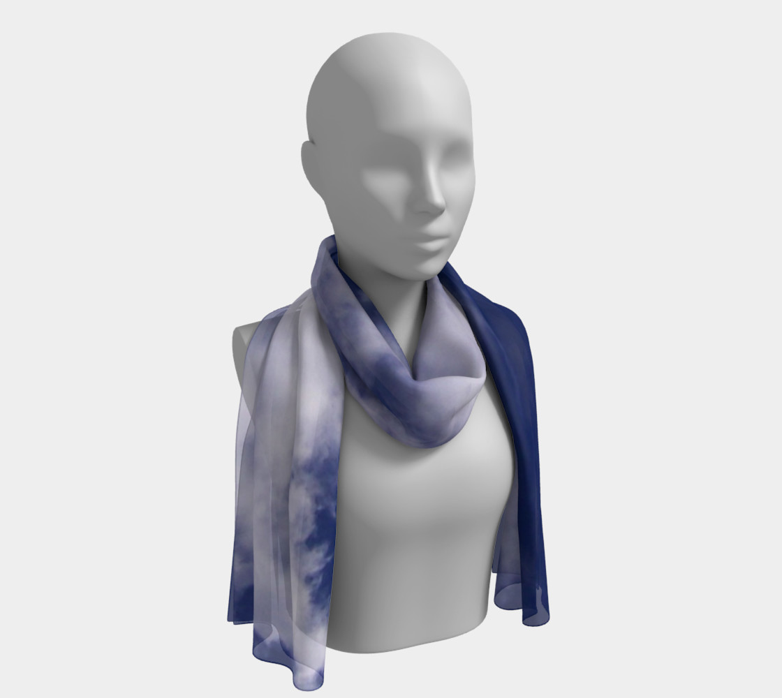 Pulled Cotton Clouds Long Scarf preview #1