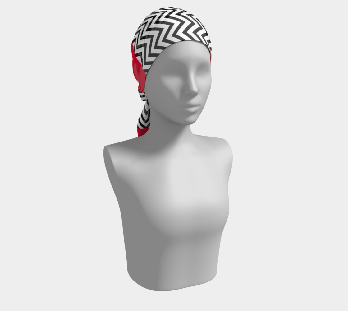 The Lady in Red and Black Chevrons preview #2