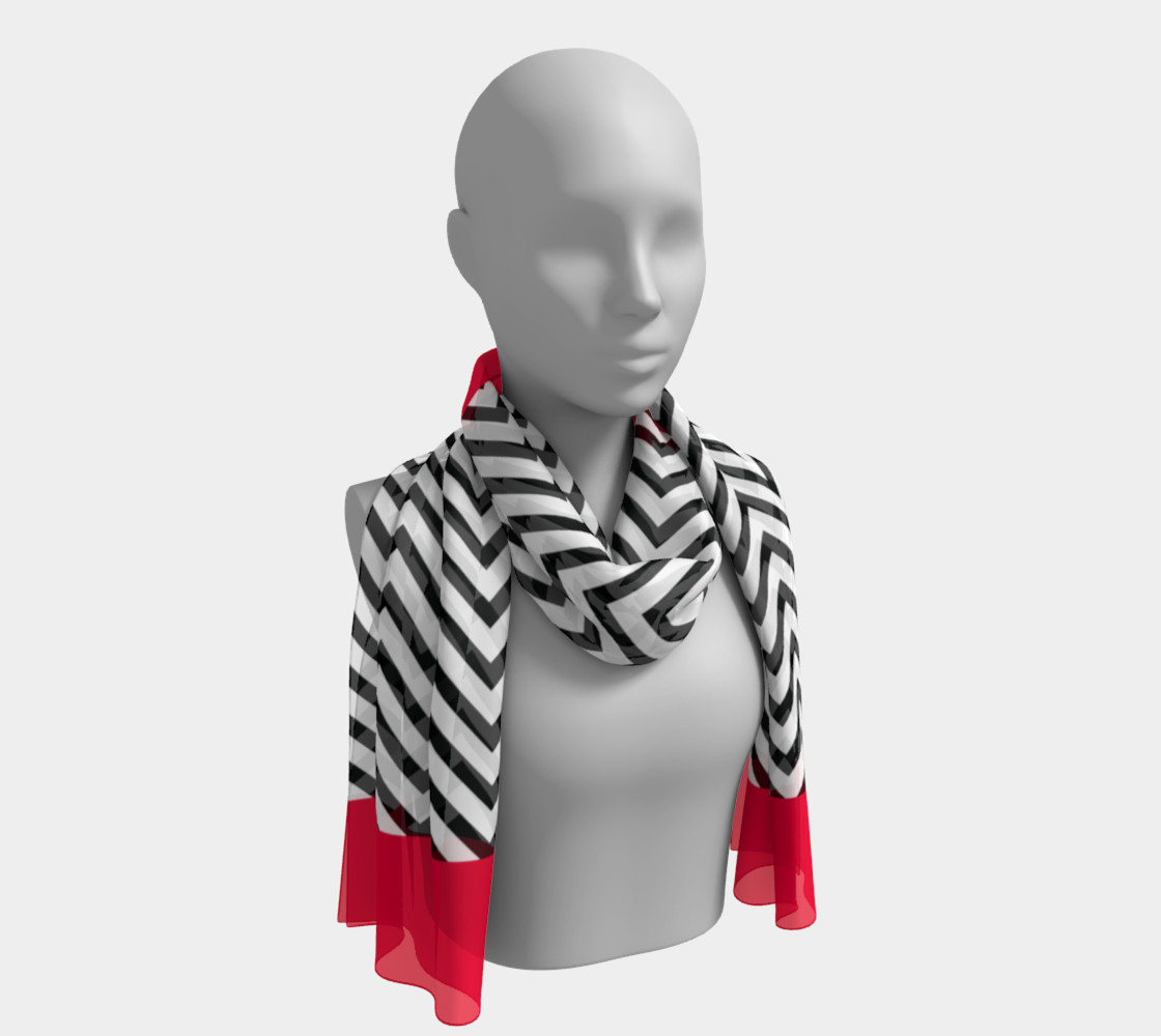 The Lady in Red and Black Chevrons preview #1