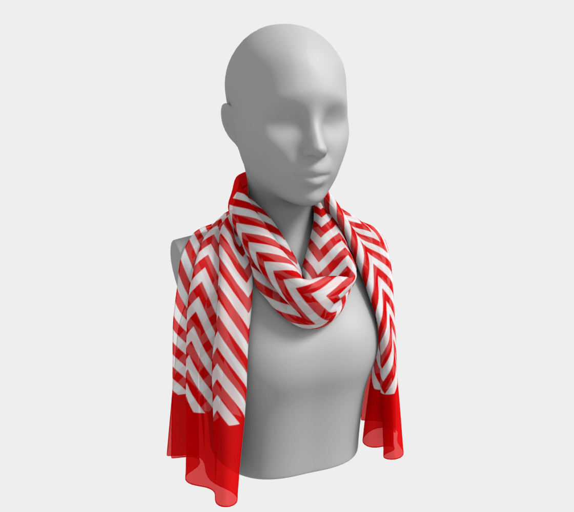 Red and White Chevon Chic preview #1