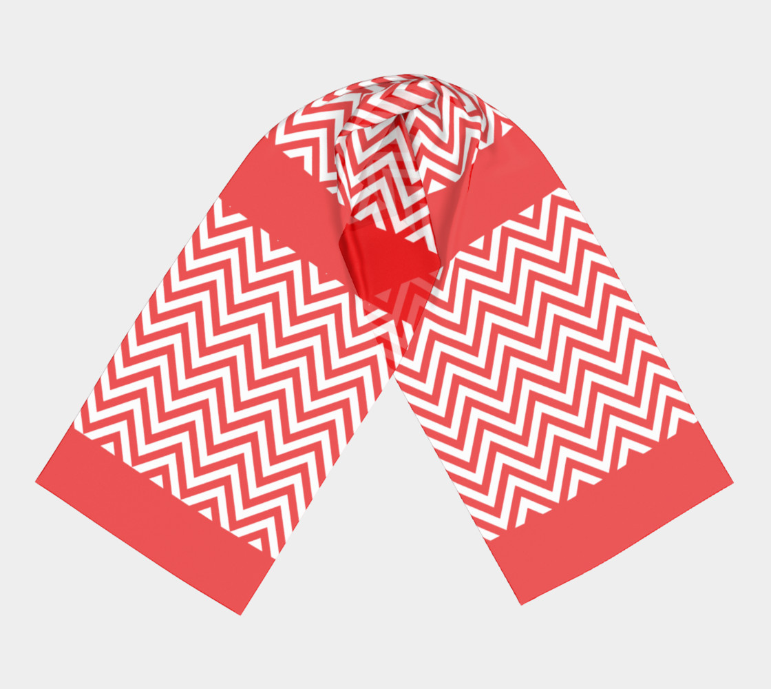 Red and White Chevon Chic preview #3