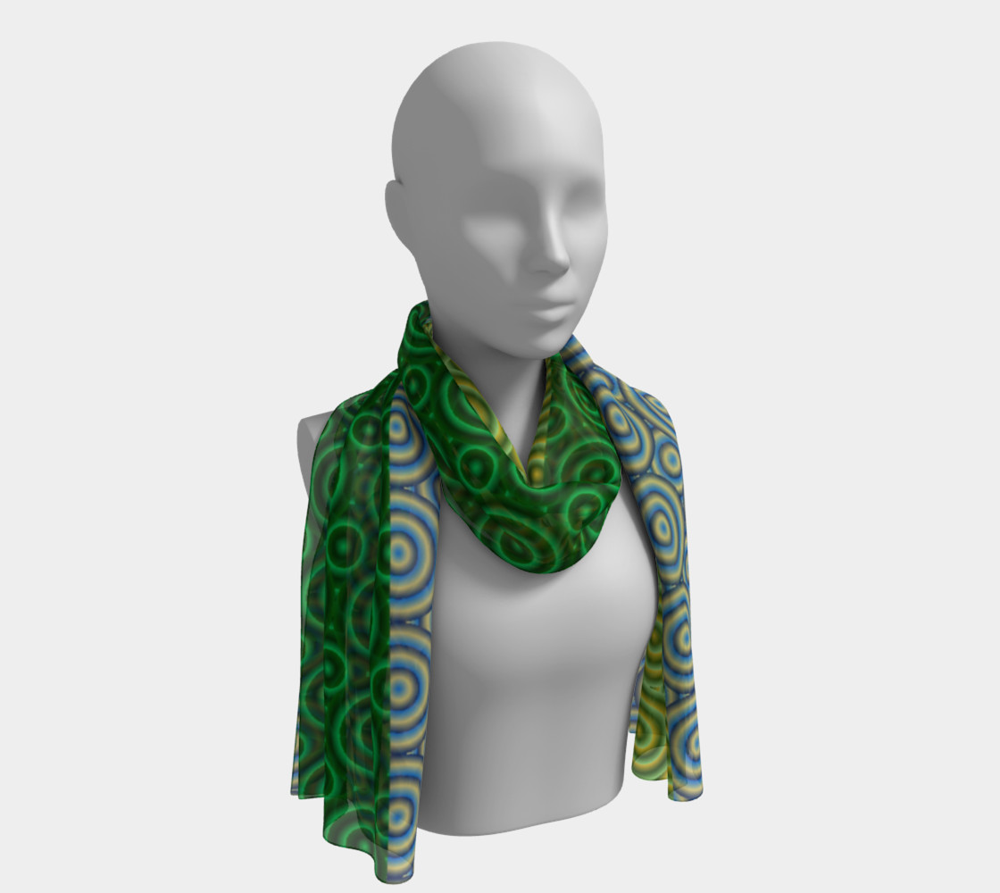 Mind Bend Patches Long Scarf 3D preview