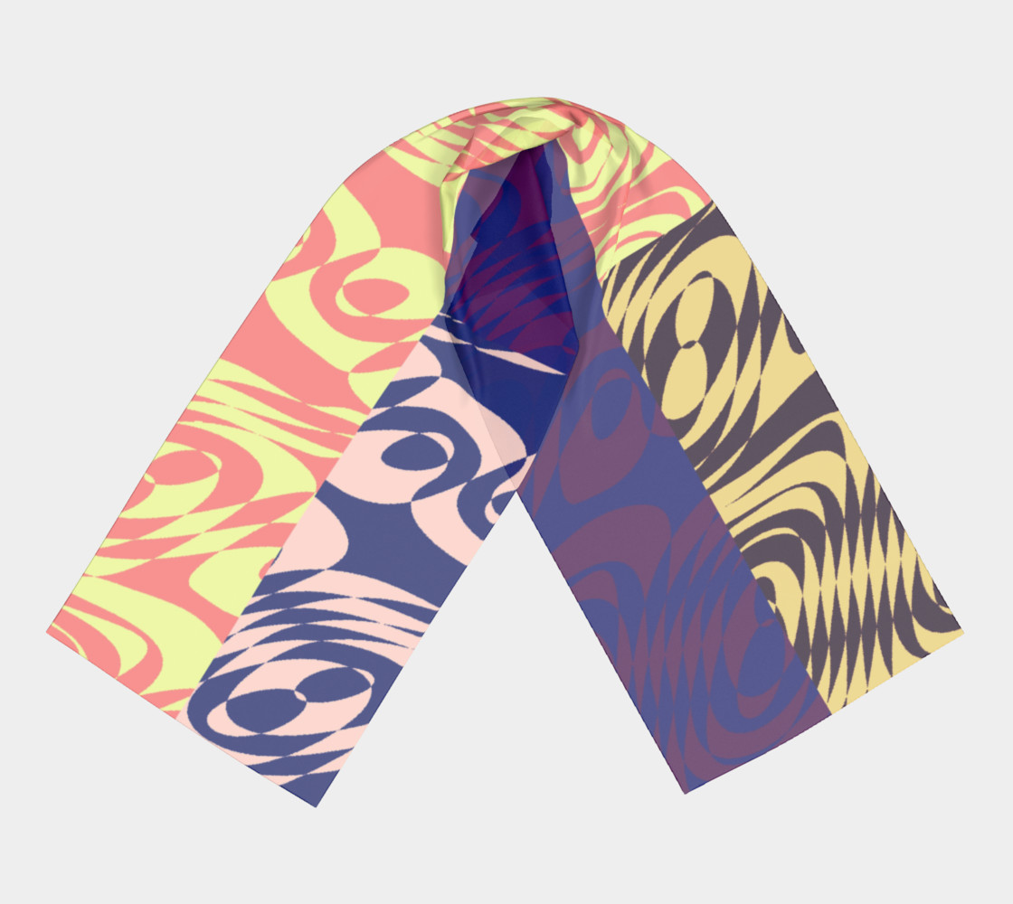 Patched Swirls Long Scarf preview #3