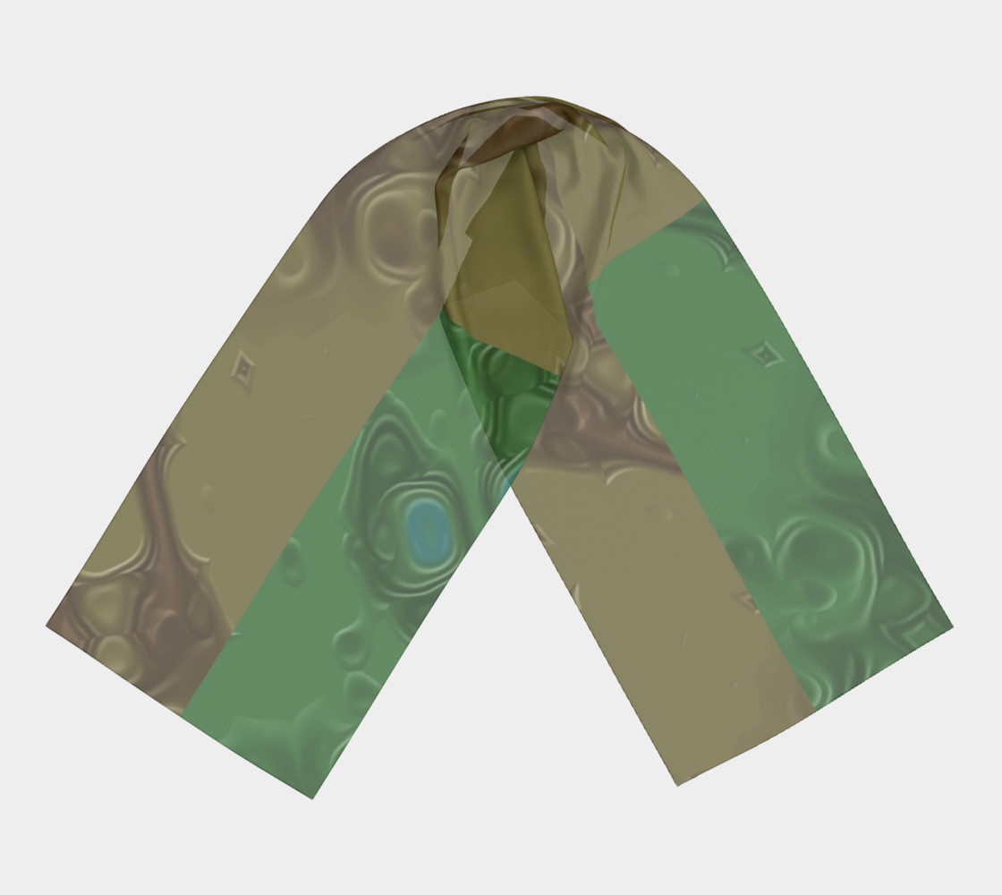 Leather Patches Long Scarf preview #3