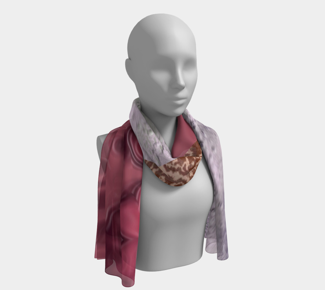Patched in Pink Patterns Long Scarf preview #1