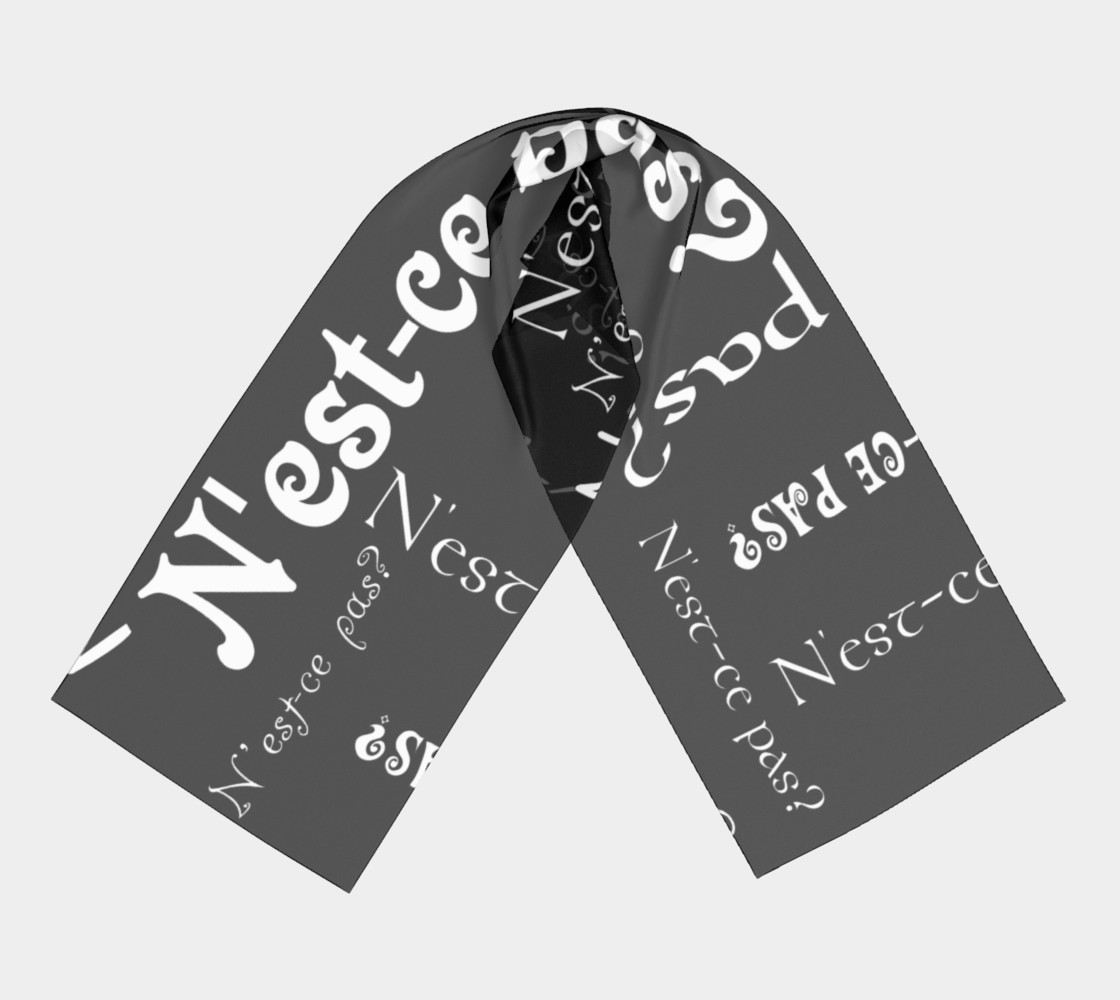 White N'est-ce Pas Long Scarf preview #3