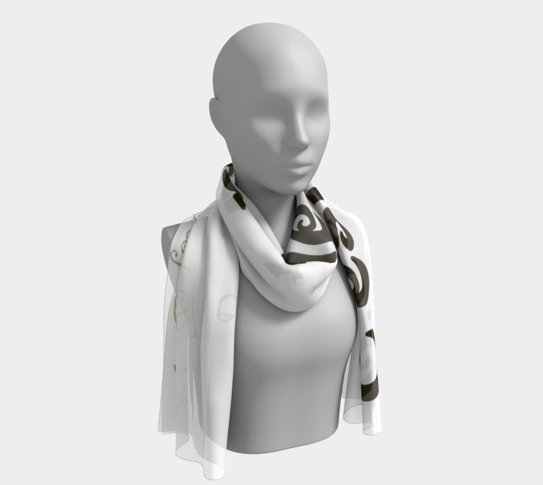 Aperçu de Mocha C'est la Vie Long Scarf #1