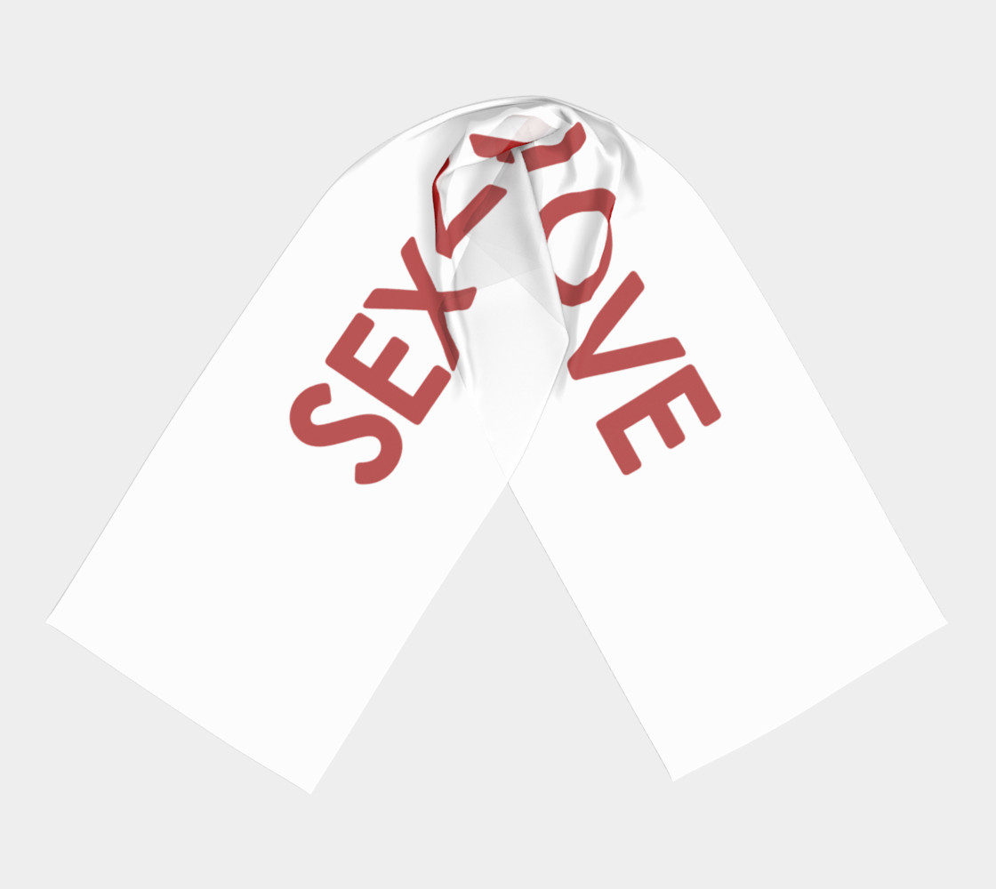 Sex is not Love Concept Design Long Scarf preview #3