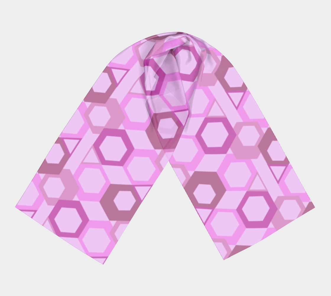 Pink Hive Long Scarf preview #3
