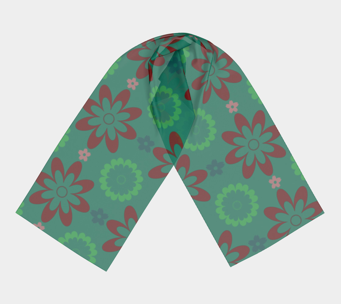 Clash of the Flowers Long Scarf preview #3