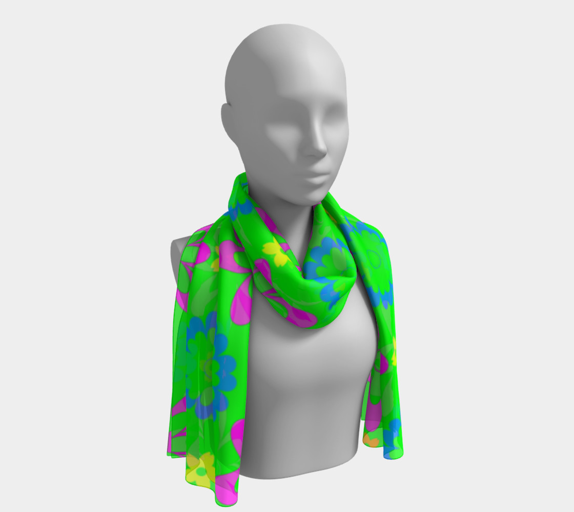 Flower Brightness Long Scarf preview #1