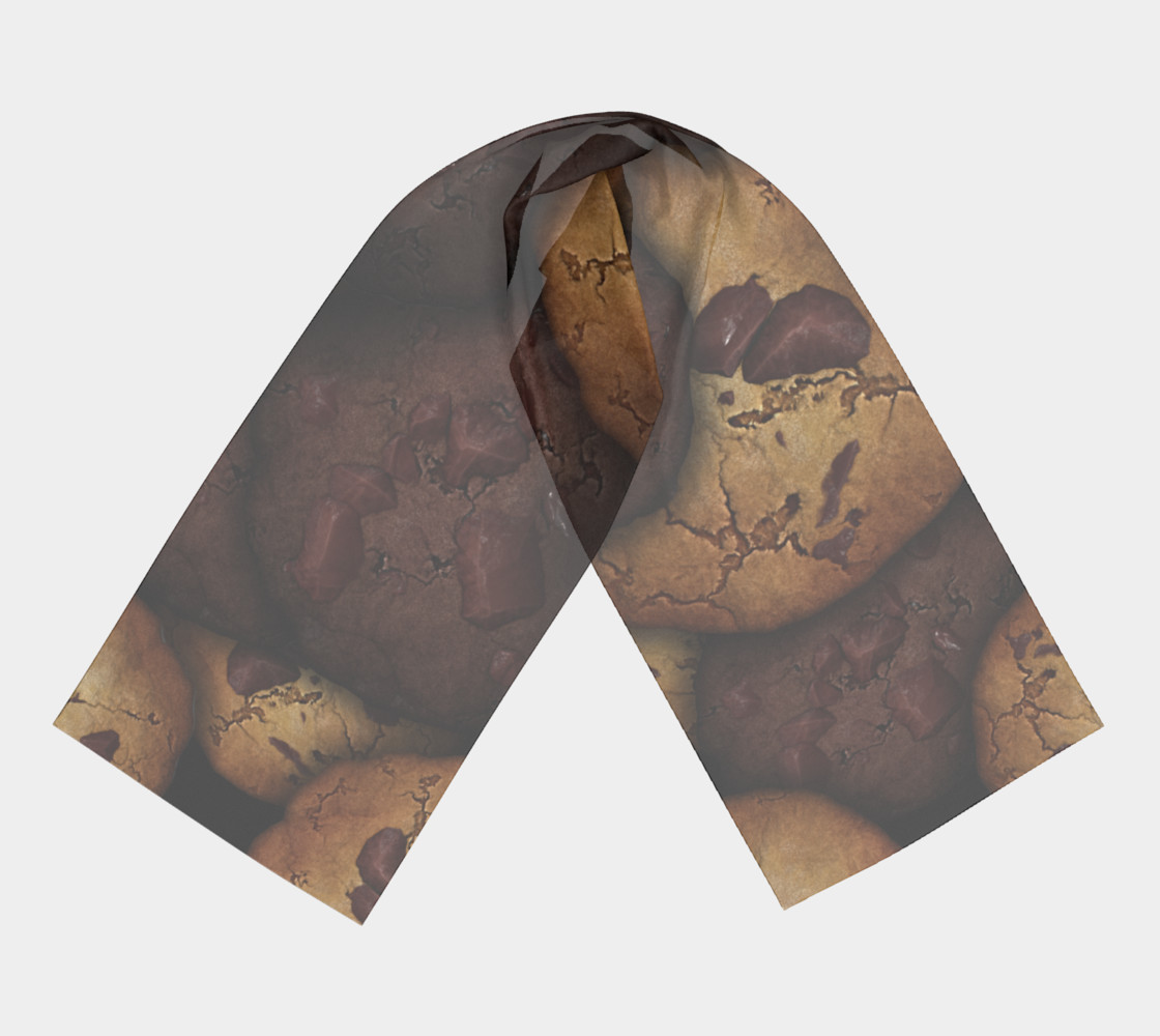 Chocolate Chip cookies Long Scarf preview #3