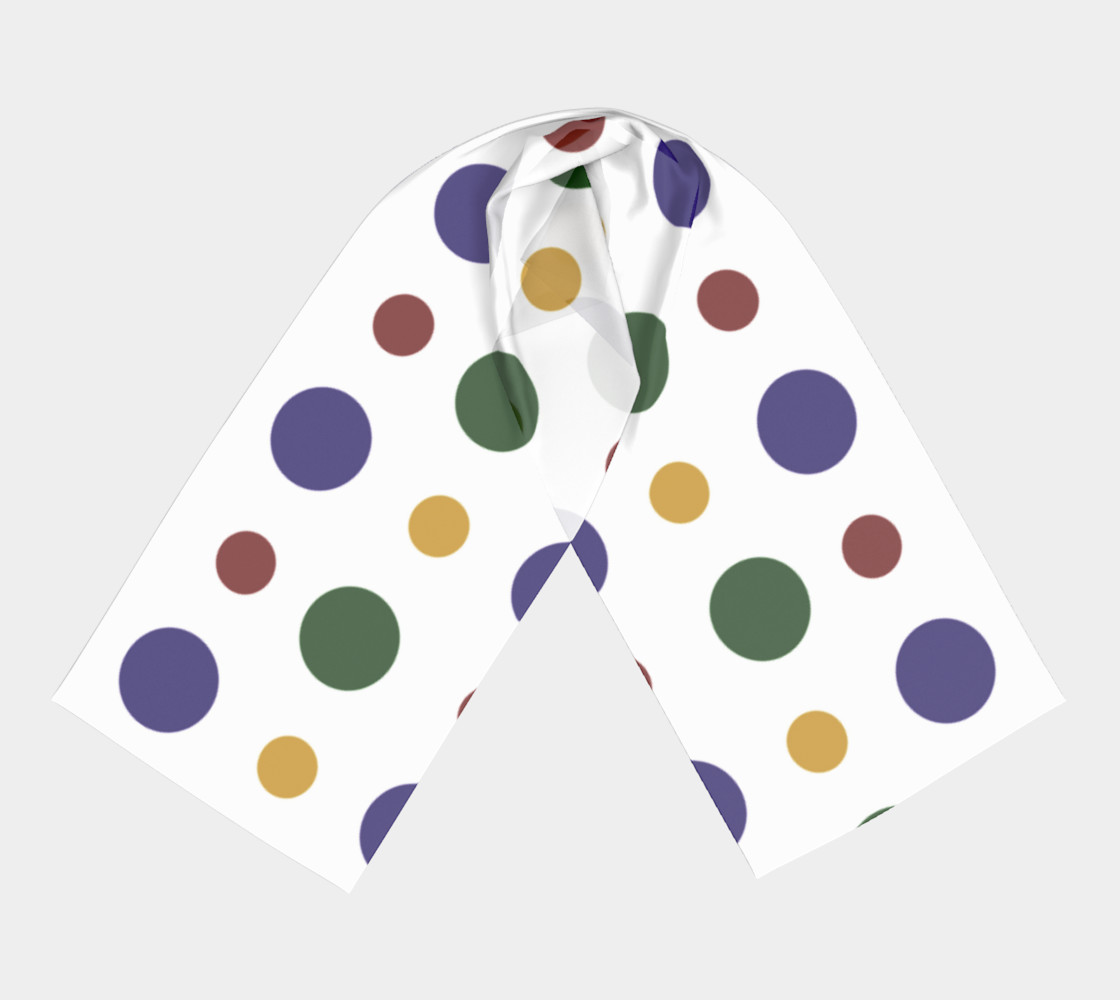 Colourful Dots Long Scarf preview #3