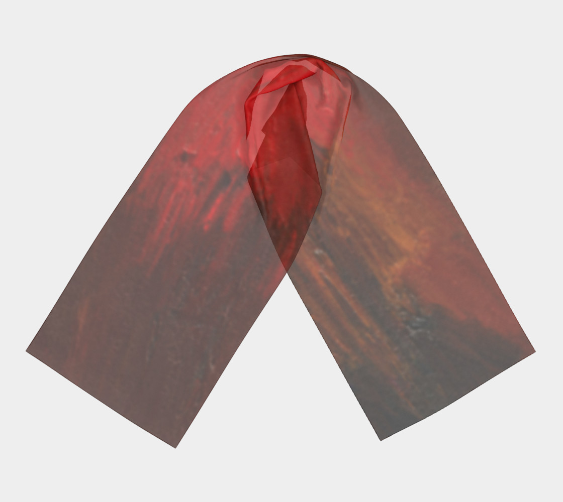 Crimson Ocean Long Scarf preview #3