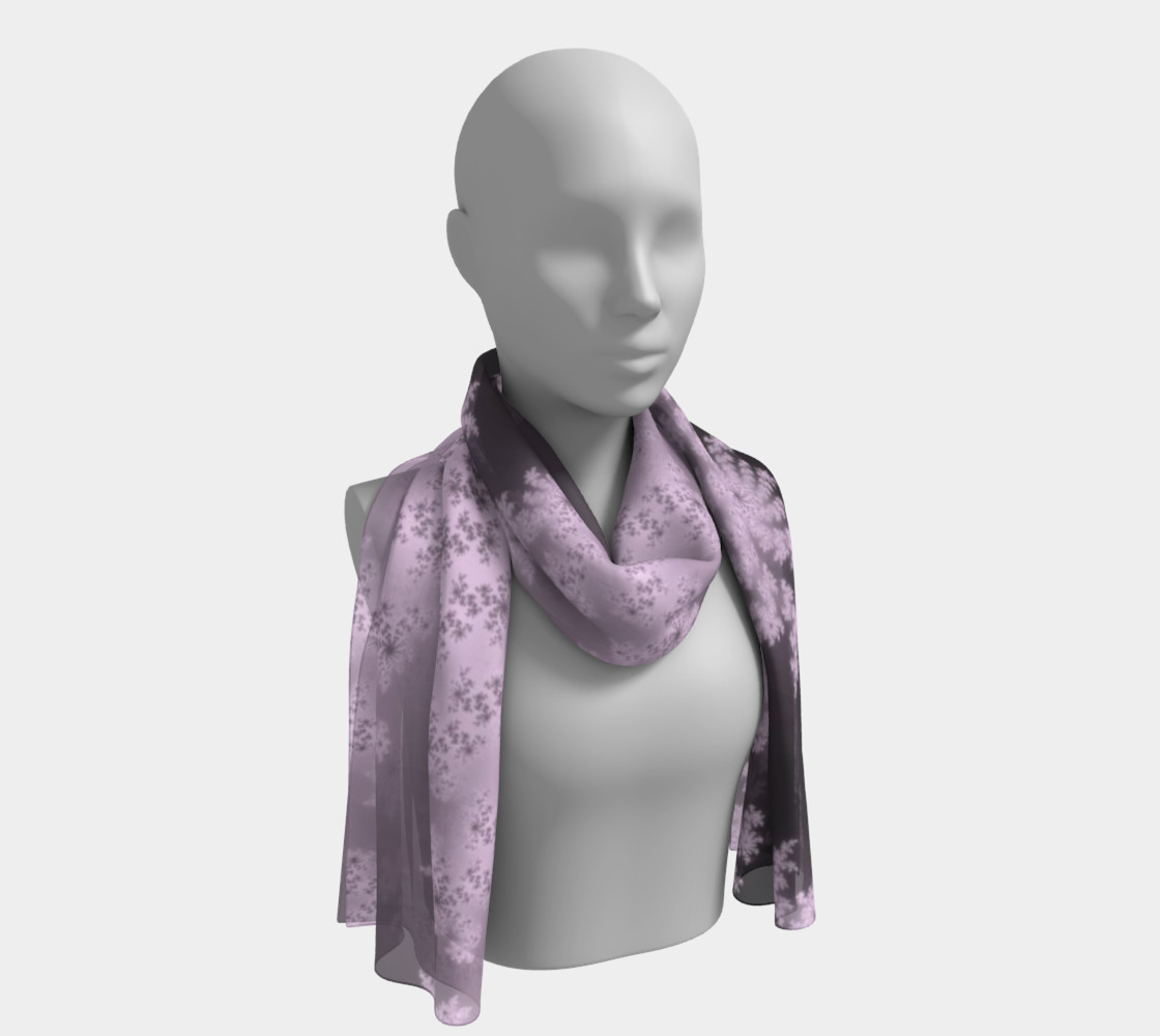 Pink Star Long Scarf 3D preview
