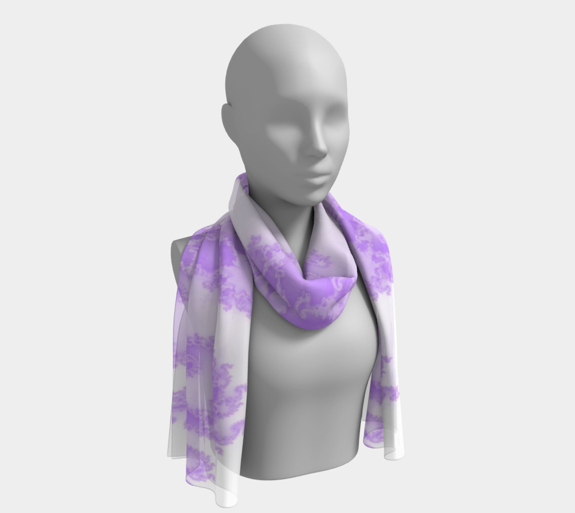 Light Pink Flame Burst Long Scarf preview #1
