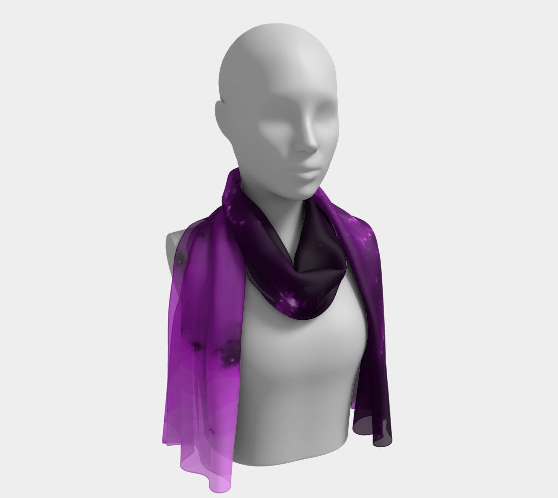 Purple Burst of Light Long Scarf preview #1