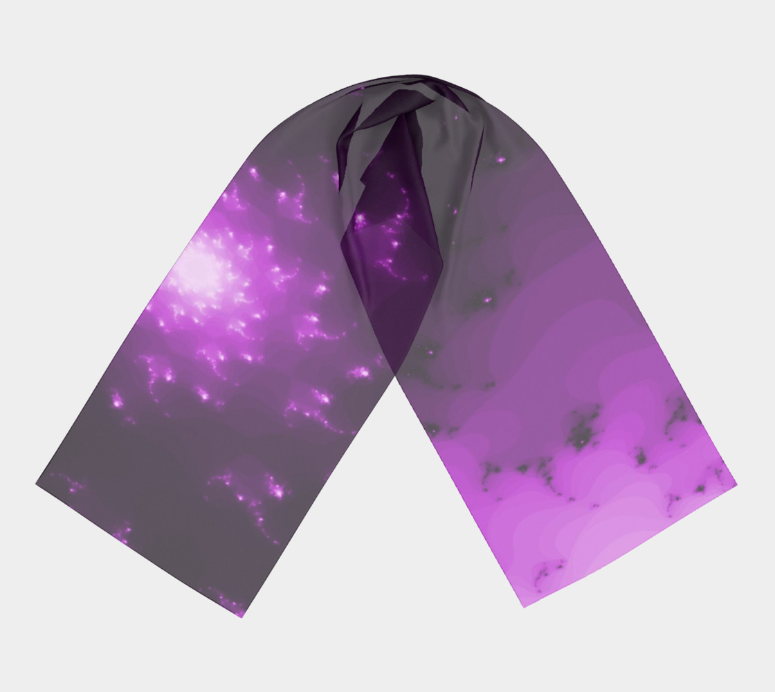 Purple Burst of Light Long Scarf preview #3