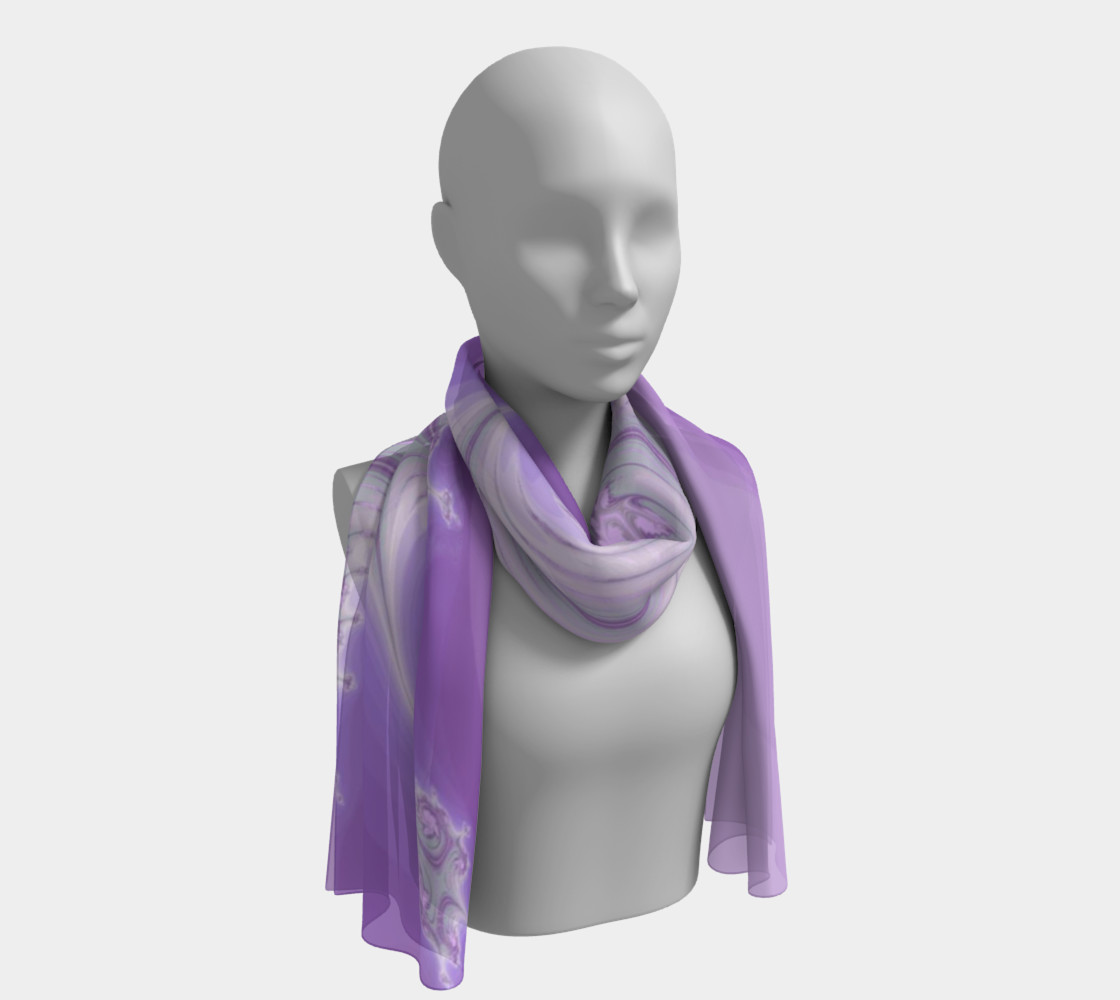 Purple Tree Long Scarf preview #1