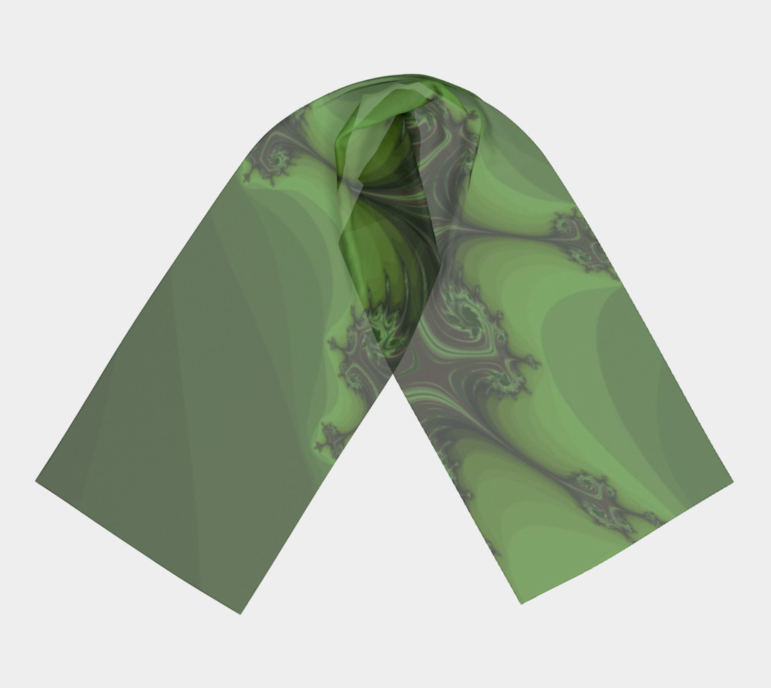 Green Tree Long Scarf preview #3