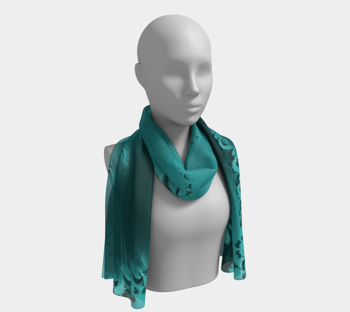 Teal Twilight Long Scarf preview #1