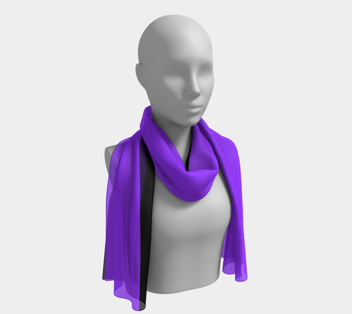 Retro in Purple Neon Long Scarf 3D preview