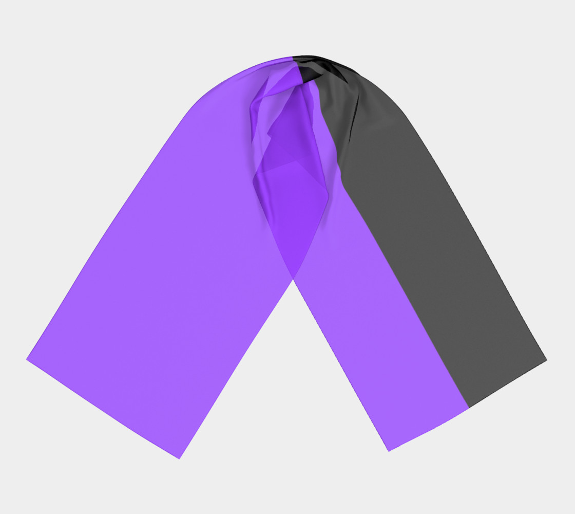Retro in Purple Neon Long Scarf preview #3