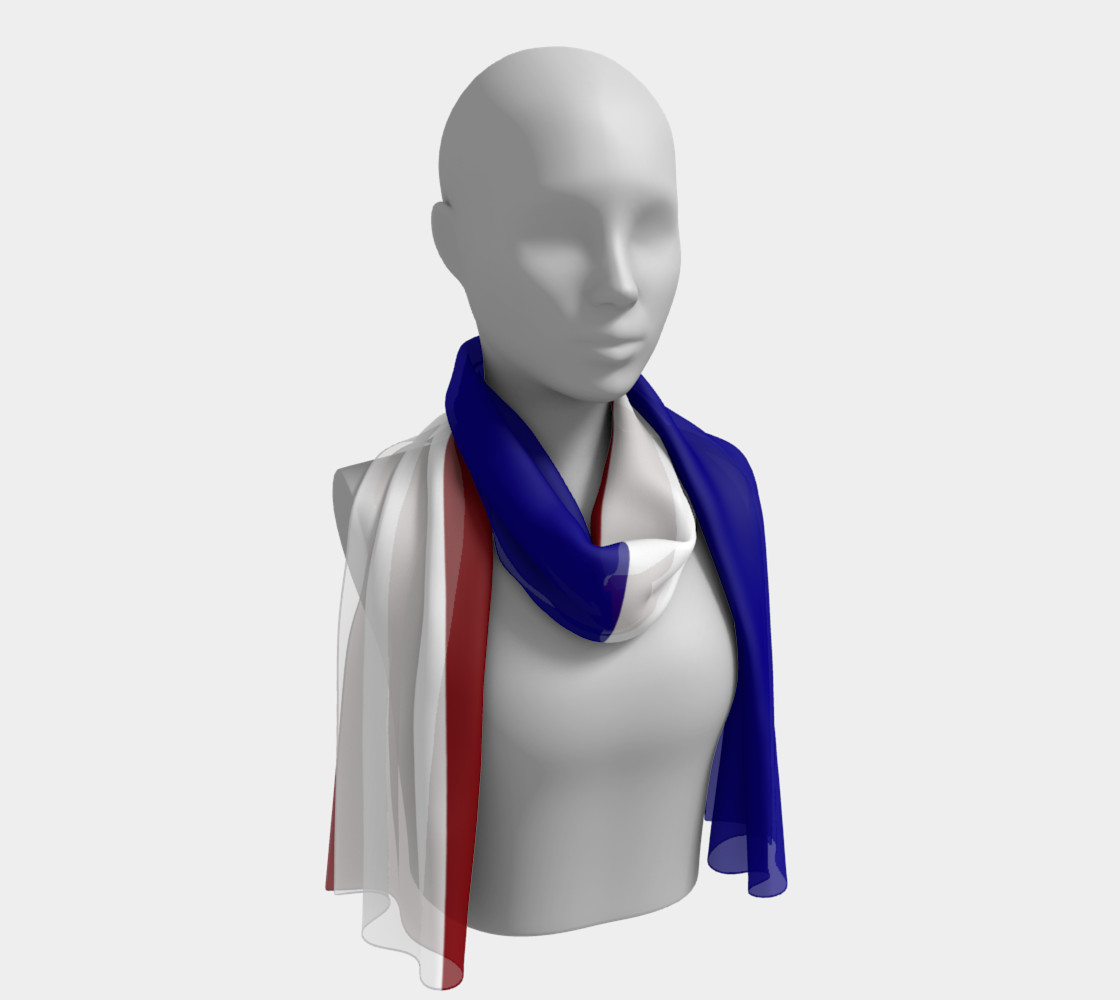 French Flag Long Scarf preview #1