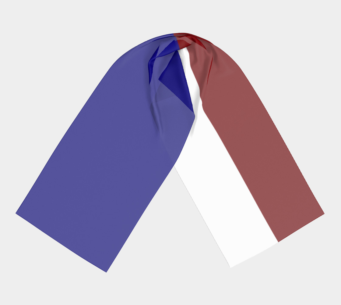 French Flag Long Scarf preview #3