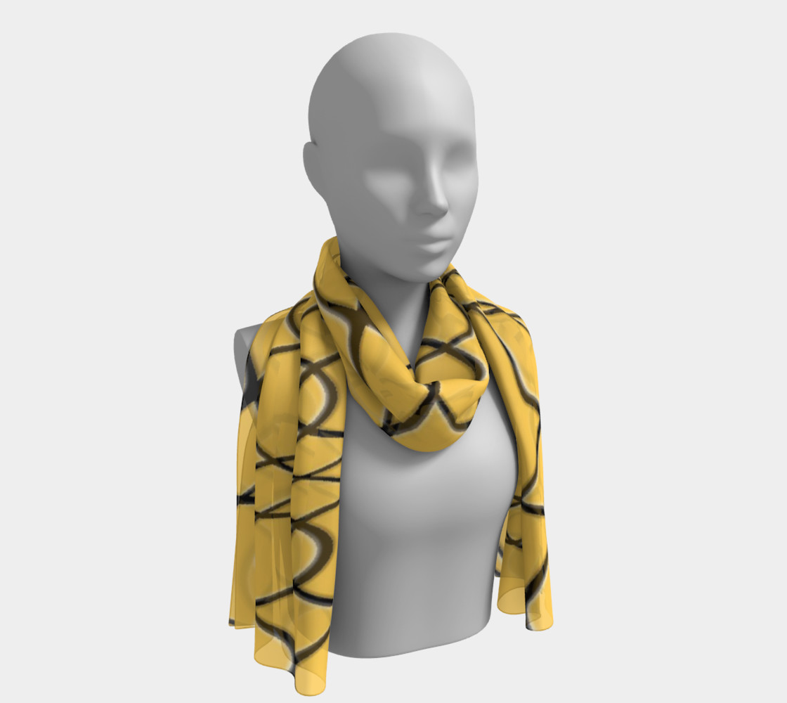 Orange Pineapple Twist Long Scarf preview #1