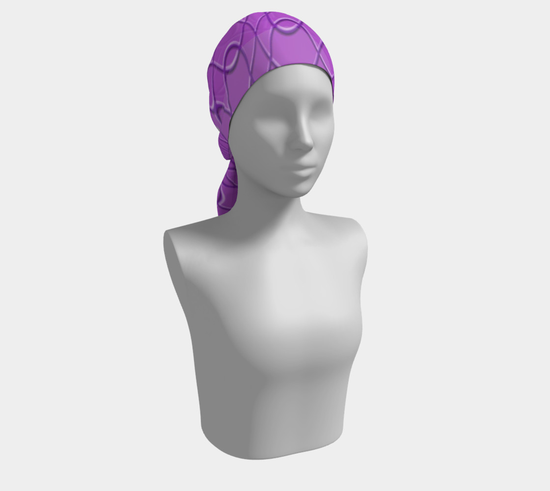 Purple Pineapple Twist Long Scarf preview #2
