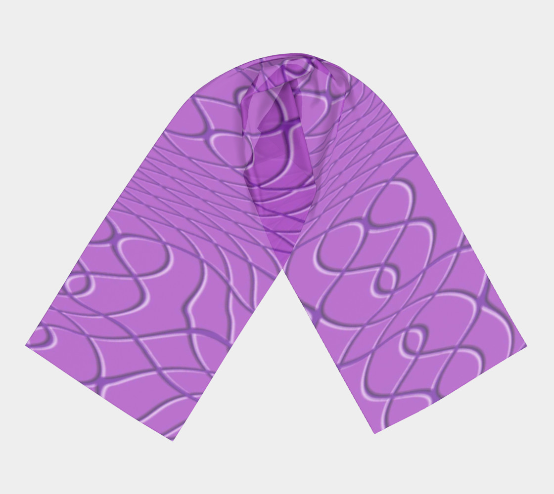 Purple Pineapple Twist Long Scarf preview #3