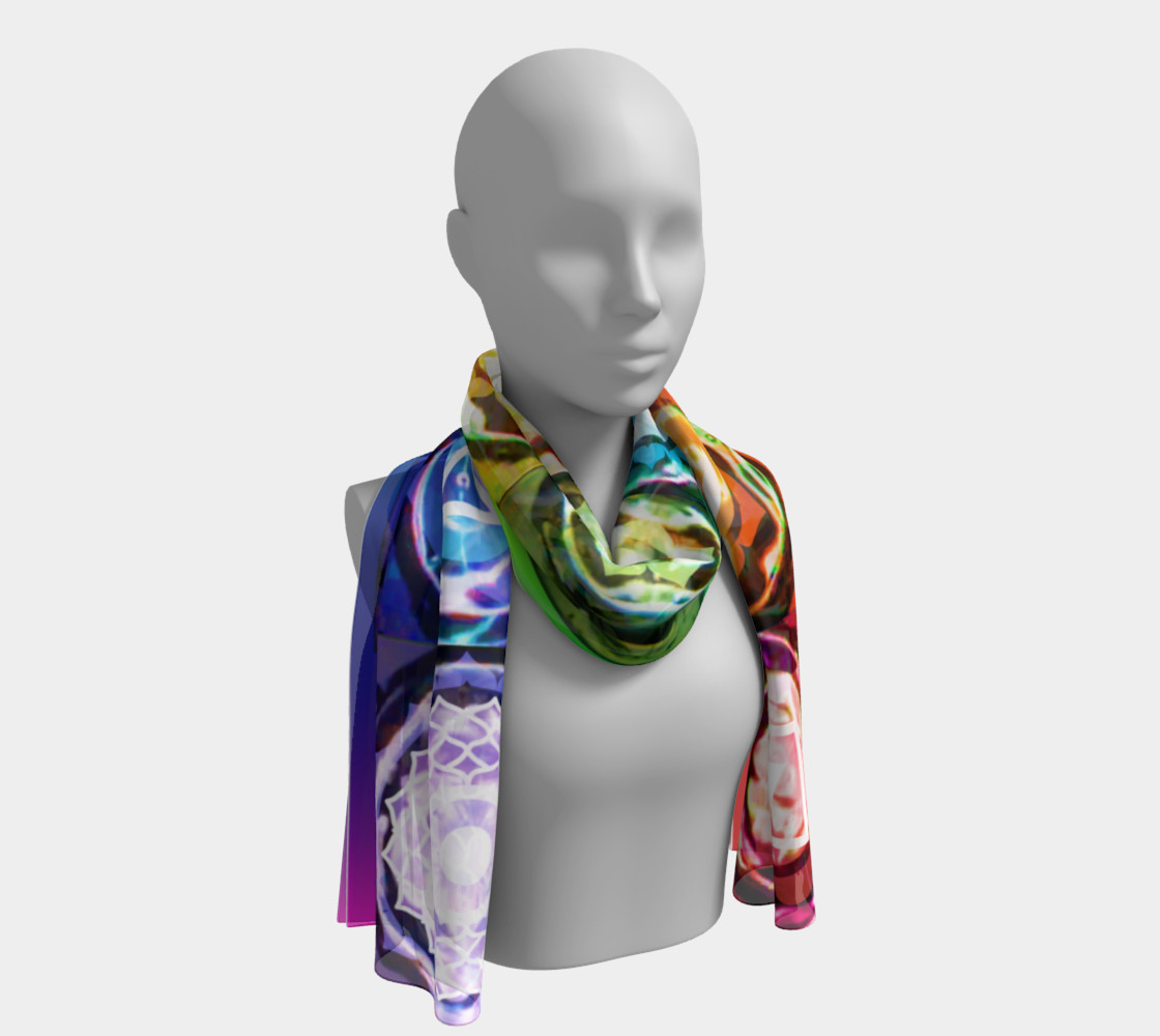 Shymakra - Cymatic Chakra Silk Scarf preview #1