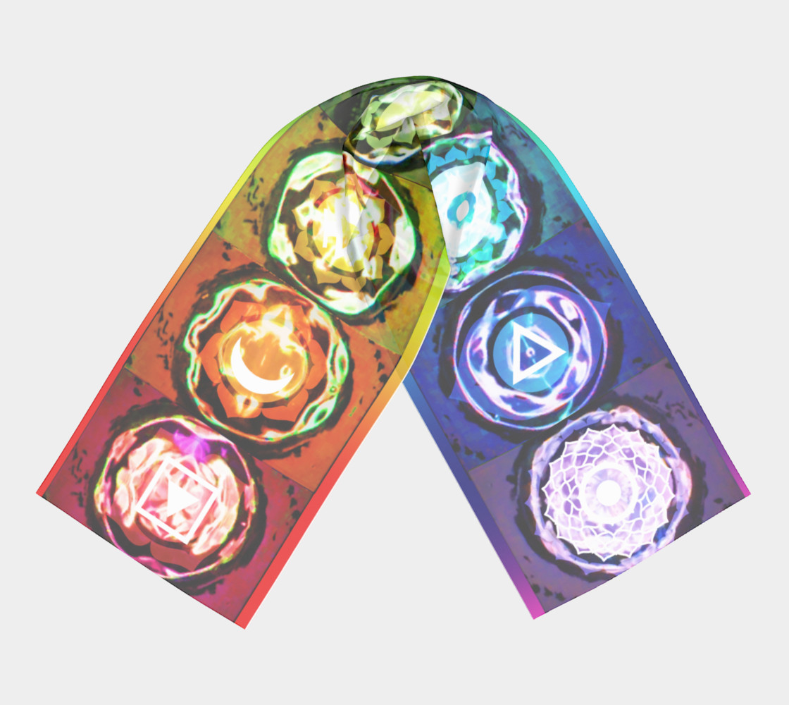 Shymakra - Cymatic Chakra Silk Scarf preview #3